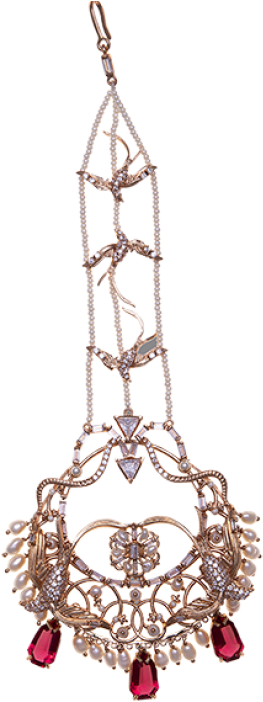 Eden's Arbour Head Ornament - Necklace (554x706), Png Download