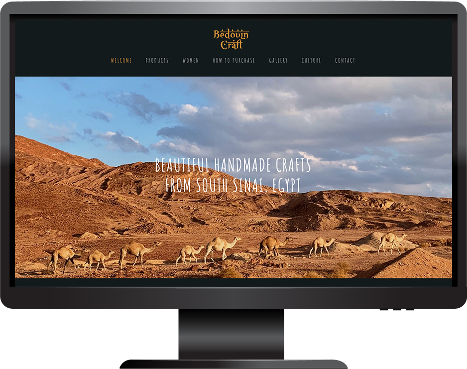 Bedouin Craft Squarespace Website Desktop - Led-backlit Lcd Display (938x741), Png Download