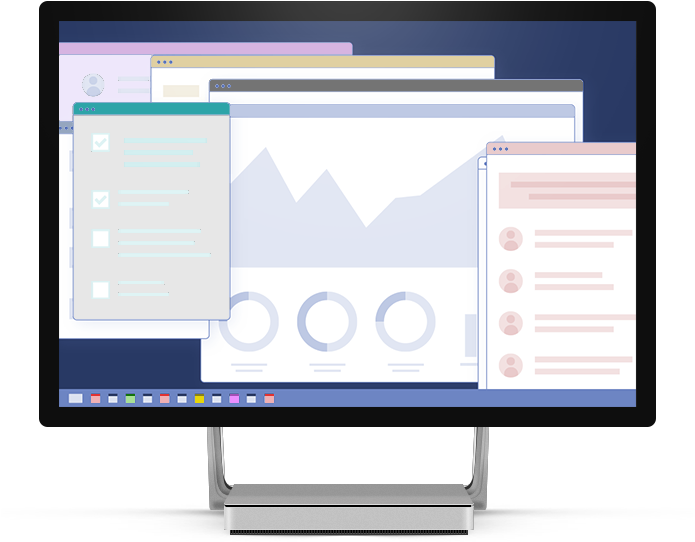Glue42 - Computer Monitor (694x603), Png Download