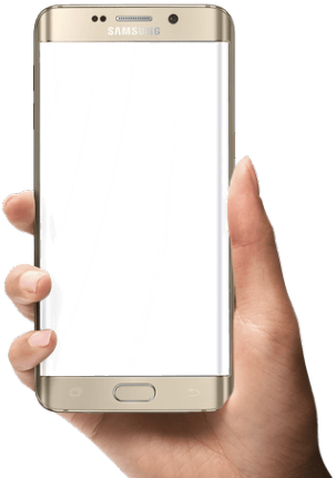 Samsung Mobile Phone Clipart Frame Png - Mobile Frame Png In Hand (640x480), Png Download