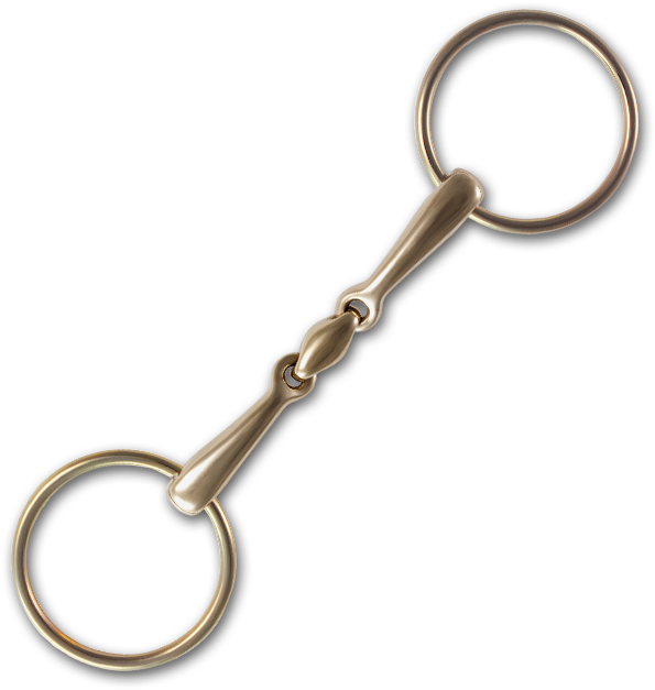 Stübben Steeltec Golden Ring Loose Ring Snaffle - Keychain (600x652), Png Download