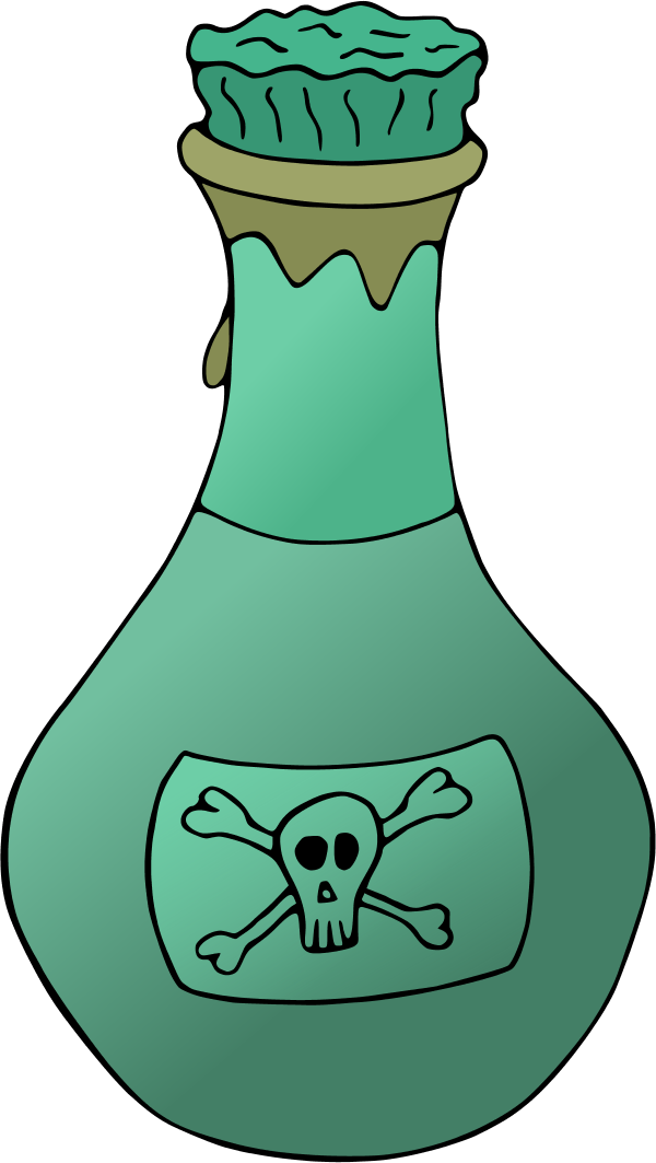 Poison Bottle Vector - Poison Bottle Clip Art (600x1063), Png Download