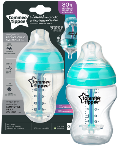 Tommee Tippee Advanced Anti-colic Feeding Bottle - Tommee Tippee Advanced Anti Colic Bottle (600x600), Png Download