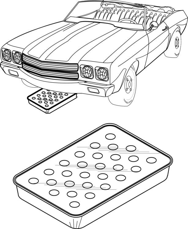 Car Line Art Toyota Computer Icons Pixel Art - Classic Car (614x750), Png Download