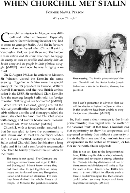 When Churchill Met Stalin - Untitled, Illustration 14, In The Book Foirades / Fizzles (600x776), Png Download