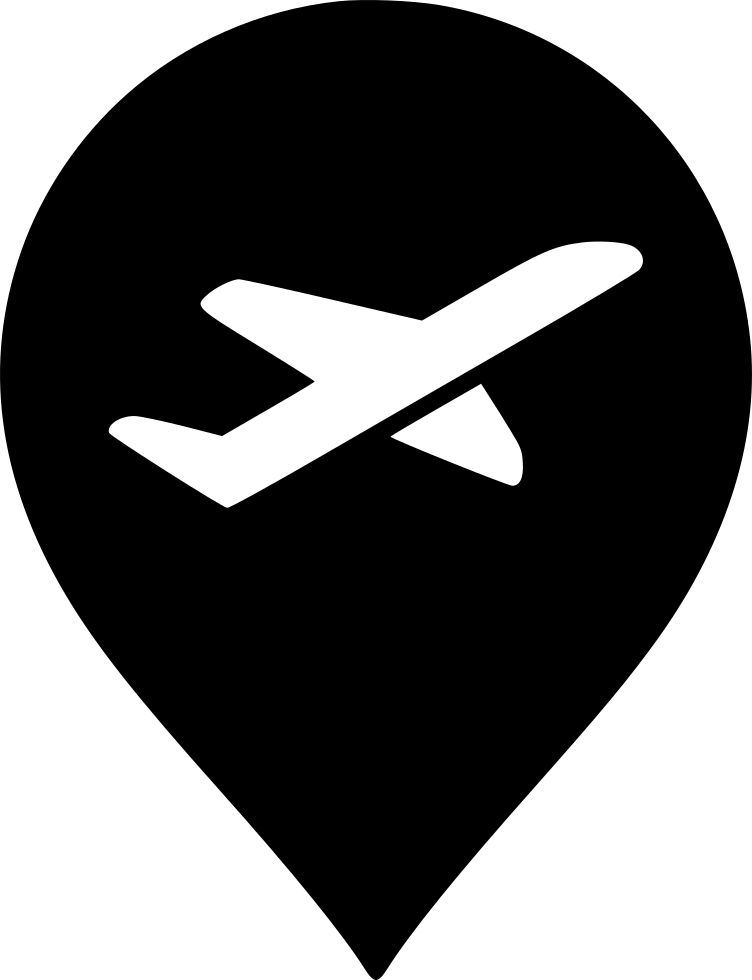 Png File Svg - Airport Icon Pin Png (752x980), Png Download