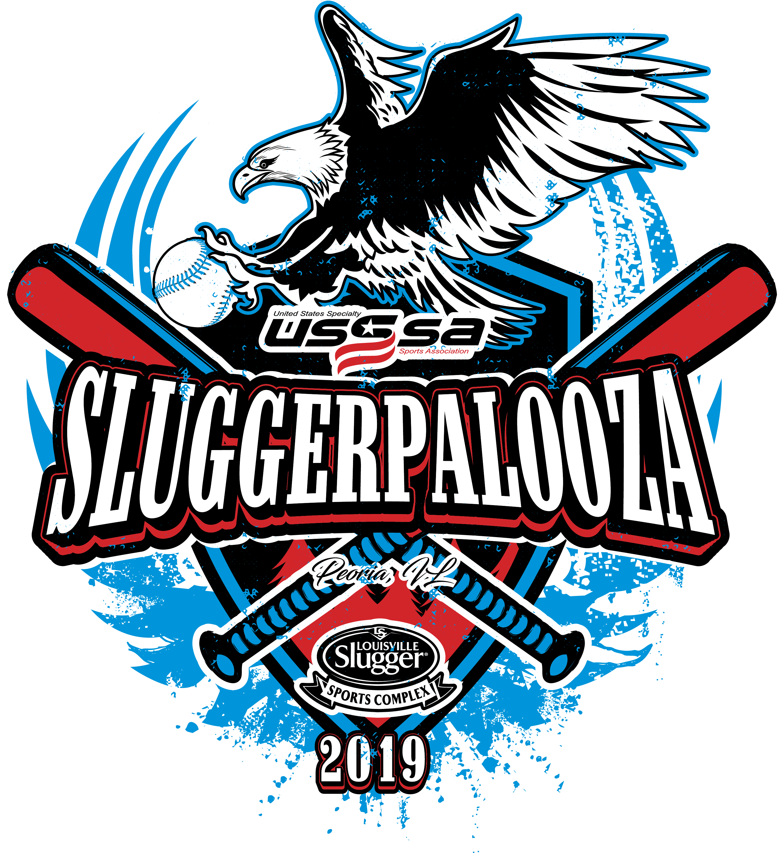 Sluggerpalooza - United States Specialty Sports Association (3075x3312), Png Download