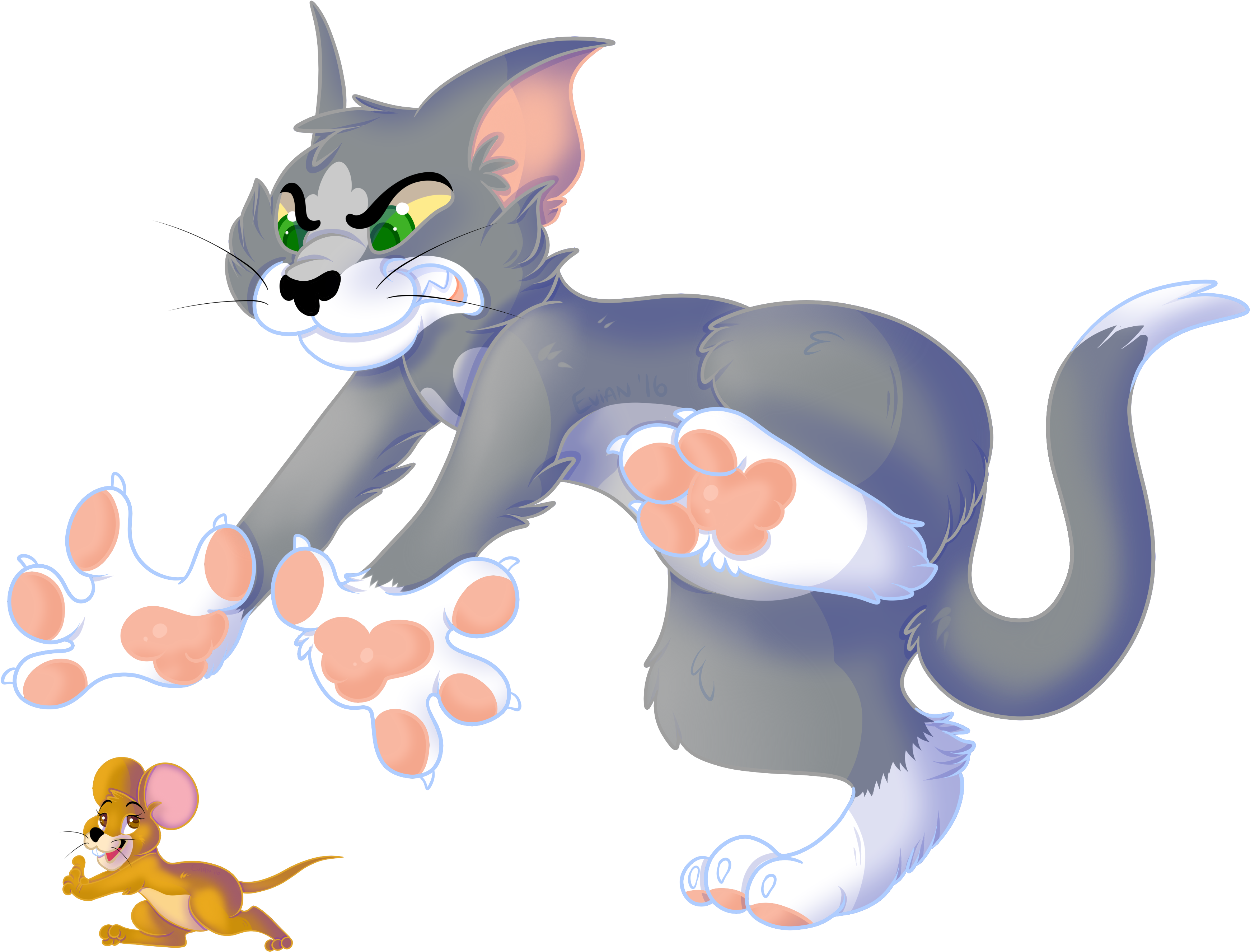 3665 X 2793 2 - Tom And Jerry Fan Art (3665x2793), Png Download