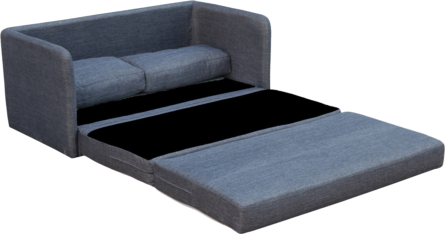 Canapé Convertible 2 Places En Tissu Laura (1500x1000), Png Download