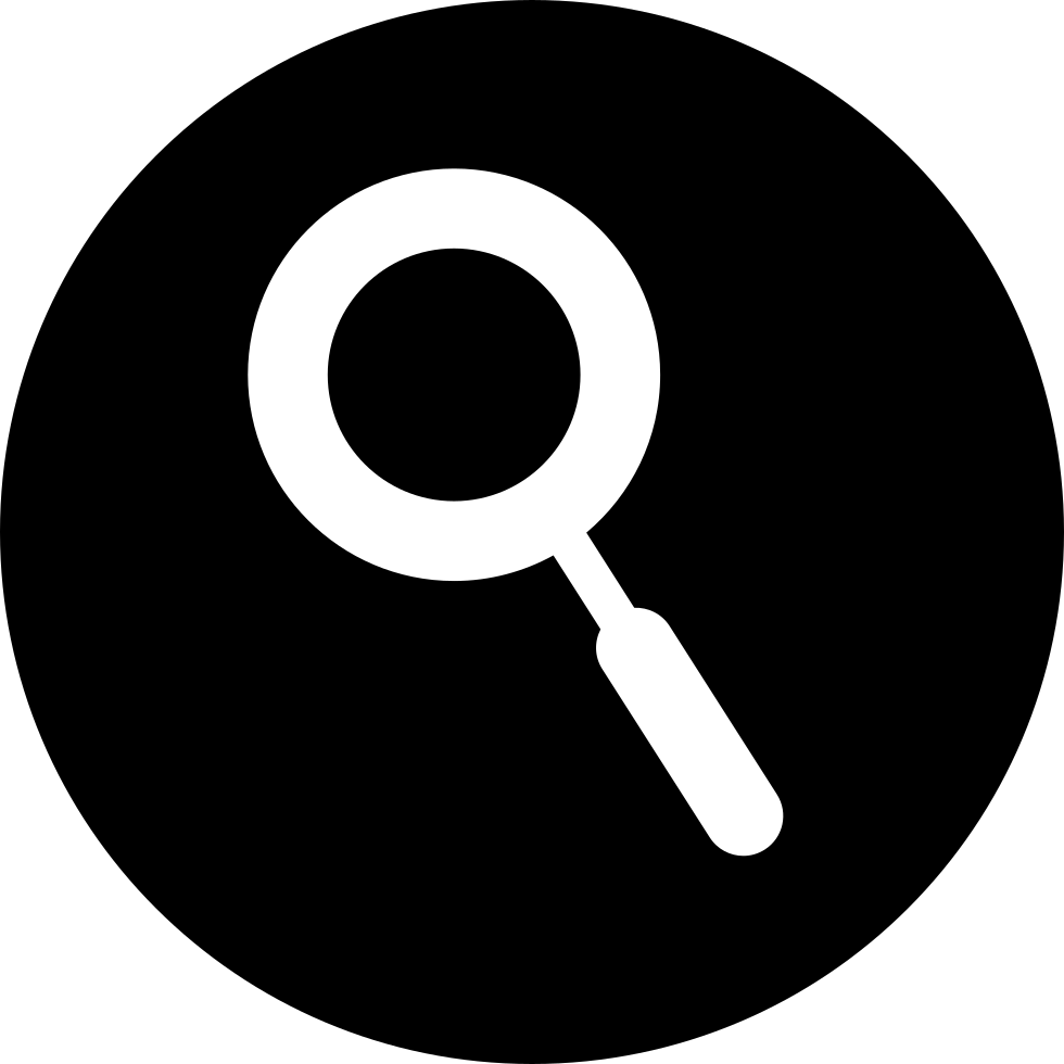 Png File - Magnifier Circle Icon (980x980), Png Download
