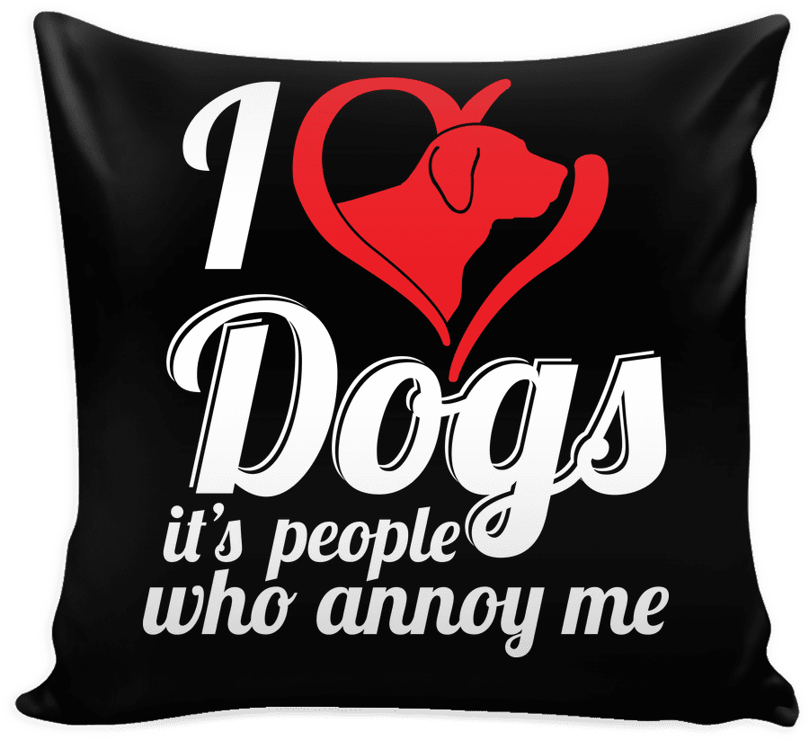Load Image Into Gallery Viewer, I Love Dogs Pillow - Cushion (1024x1024), Png Download