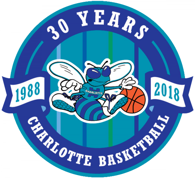 Charlotte Hornets Logos Iron On Stickers And Peel-off - Charlotte Hornets 30th Anniversary (750x930), Png Download