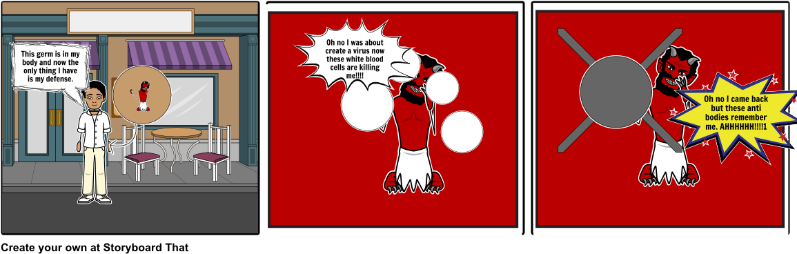 Germs - Cartoon (1164x385), Png Download
