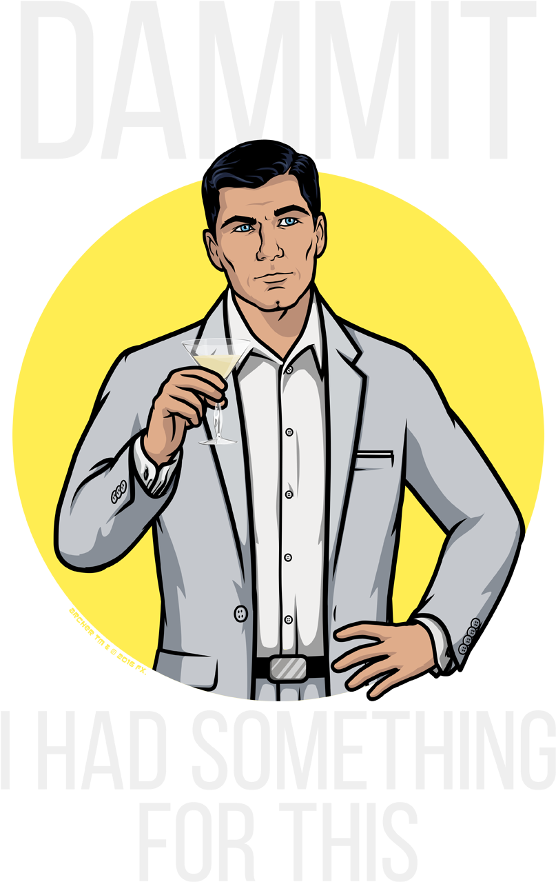 Product Image Alt - Sterling Archer (864x1296), Png Download