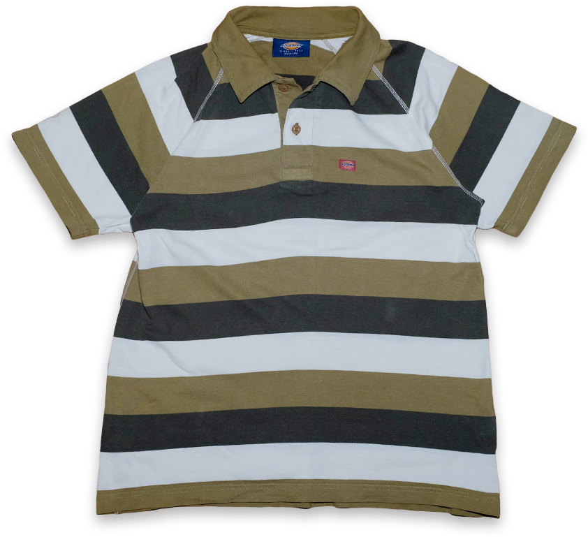 Vintage Dickies Striped Polo Shirt - Polo Shirt (900x900), Png Download