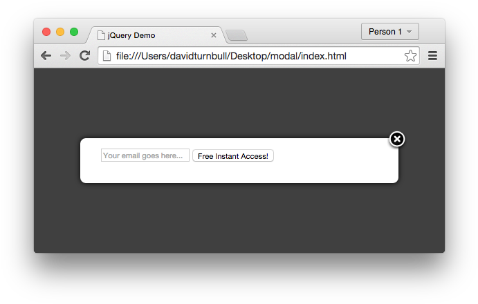 But We Don't Want The Modal To Appear Immediately - Don T Show This Popup Again Jquery Cookie (706x451), Png Download