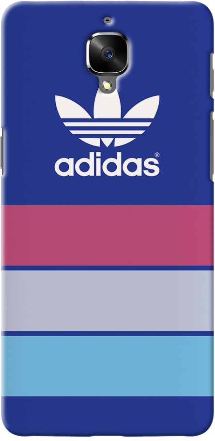 Oneplus 3 Back Cover And Case Blue Adidas Design - Adidas Originals (1000x1000), Png Download