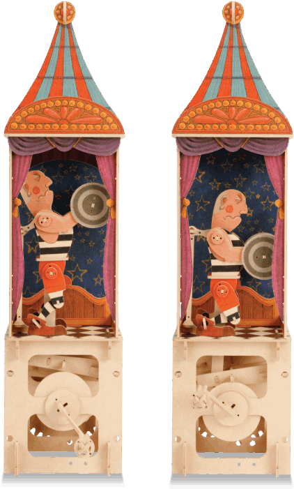Circus Strong Man - Cartoon (515x755), Png Download