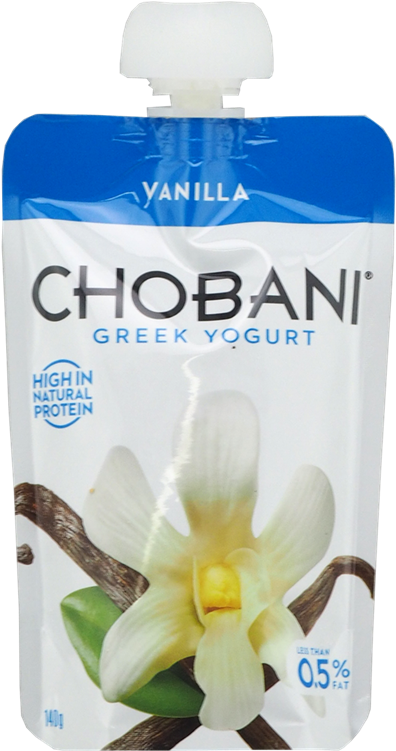 Picture Of Chobani Greek Yoghurt Vanilla 140g - Chobani Greek Yogurt (443x800), Png Download
