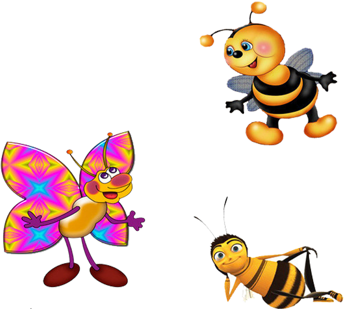 Cute Little Cartoon Bee - Bee Movie (688x617), Png Download