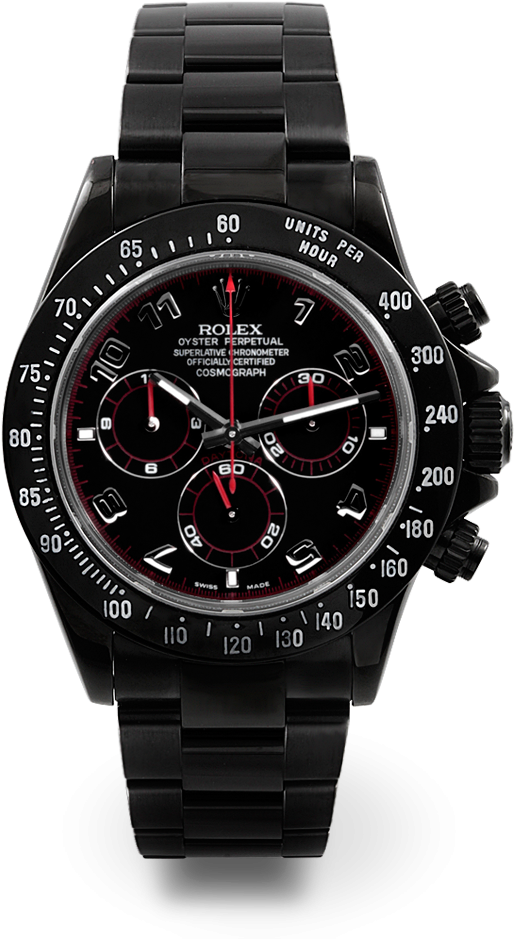 Rolex Daytona Stainless Steel With Black Dlc/pvd Coating - Hublot Big Bang Meca 10 Black Magic (1000x1000), Png Download