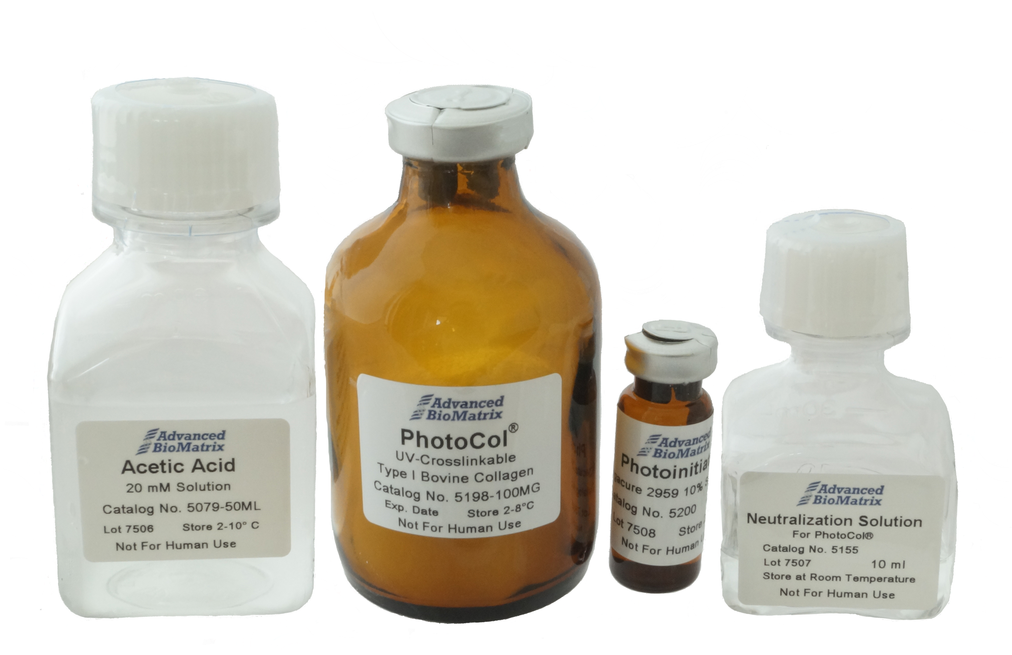 Methacrylated Type I Collagen Kit For Crosslinkable - Glass Bottle (4797x3546), Png Download