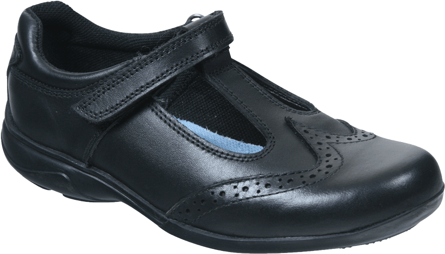 Term Janine T Bar Touch Fastening Girls School Shoe (1024x1024), Png Download