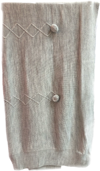 018am-1106 Grey Blanket - Wool (500x628), Png Download