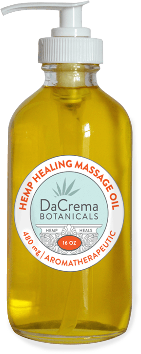 Cbd Massage Oil, 16oz Bottle - Plastic Bottle (456x816), Png Download
