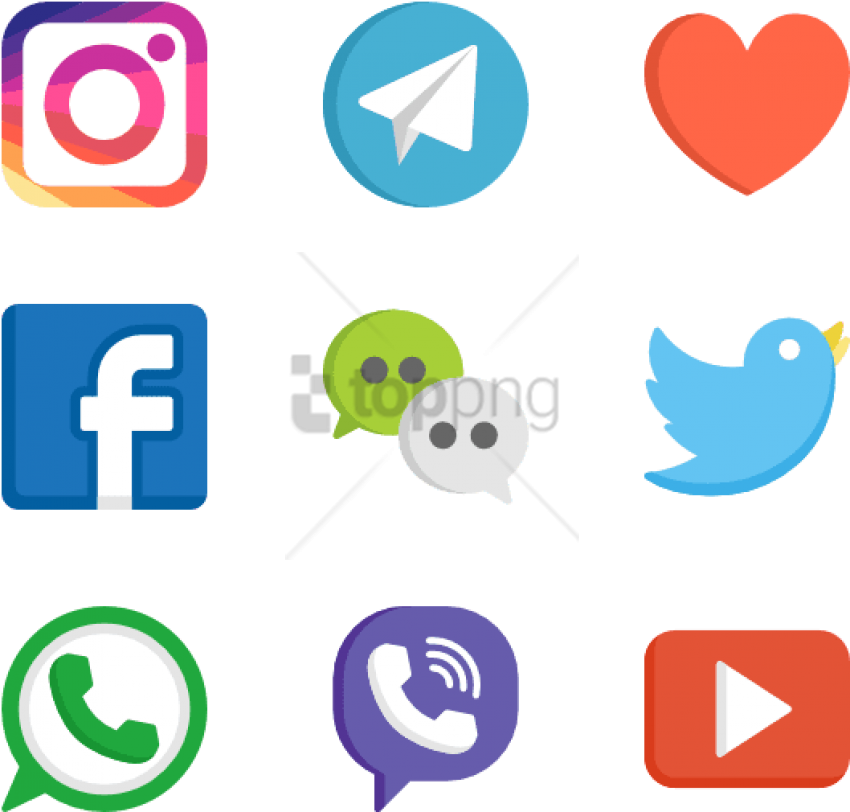 Free Png Social Media Logos Web Design 50 Free Icons (850x812), Png Download