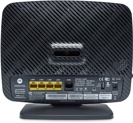 Mr1900 - Motorola Smart Ac1900 Wi Fi Gigabit Router (700x700), Png Download