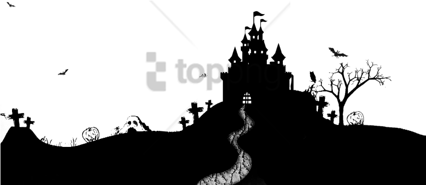 Free Png Halloween Png Image With Transparent Background - Halloween Png (850x428), Png Download