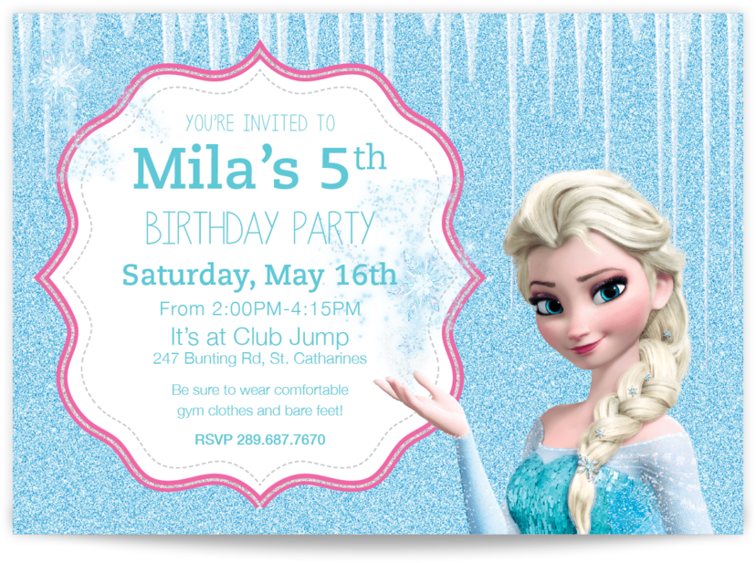 Birthday32 - Frozen Doğum Günü Afişleri (1000x1000), Png Download