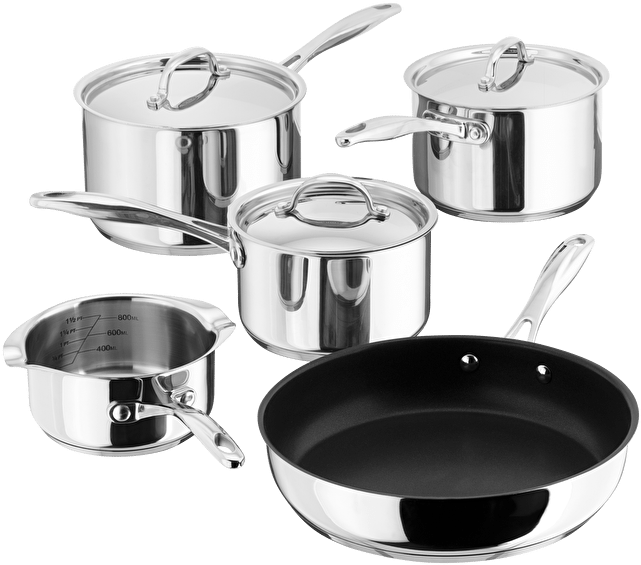 Stellar 7000, 5 Piece Saucepan Set - Frying Pan (640x640), Png Download