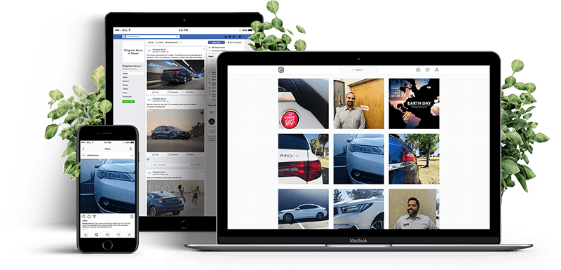 Chapman Acura On Social Media - Web Design (800x385), Png Download