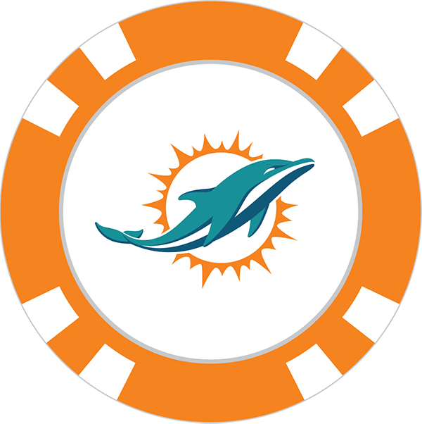 Miami Dolphins Ball Marker Team Golf Usa - Miami Dolphins Color (600x602), Png Download