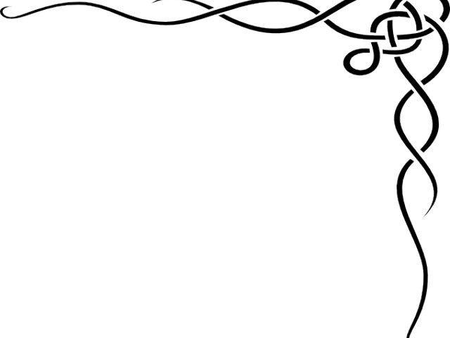Scroll Clipart Corner - Top Right Corner Border (640x480), Png Download