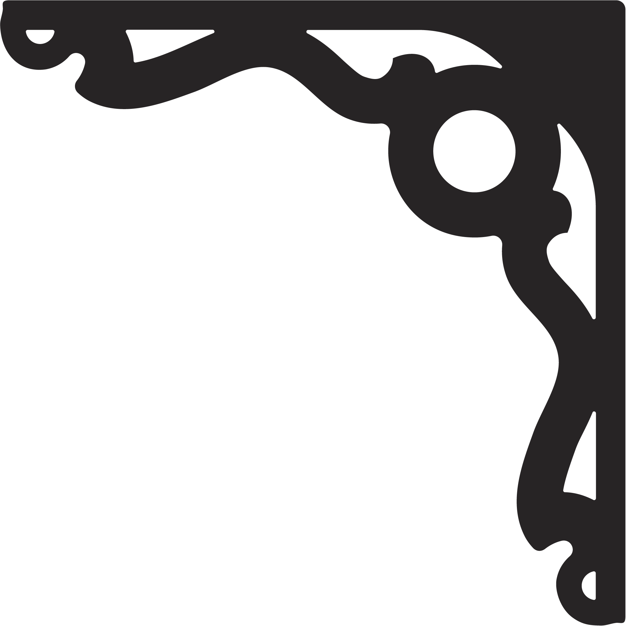 Stencil Corner Designs, Chip Carving, Scroll Saw Patterns, - Moldes Esquineras De Foami (2163x2163), Png Download