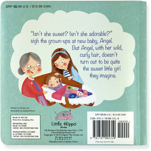 Little Hippo Angel Children's Book - Vintage Advertisement (715x720), Png Download