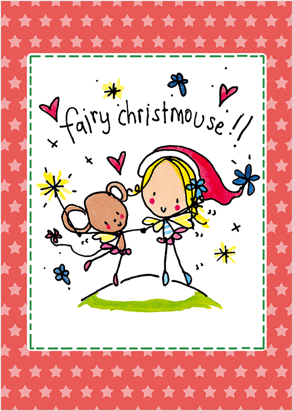 Christmas Card Pack 'fairy Christmouse' Pack C - Christmas Card (845x845), Png Download