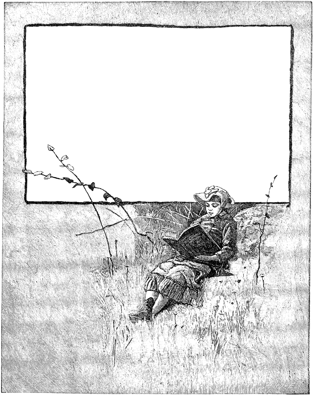 This Is A Lovely Digital Frame Graphic From A Victorian - Sketch (1258x1600), Png Download