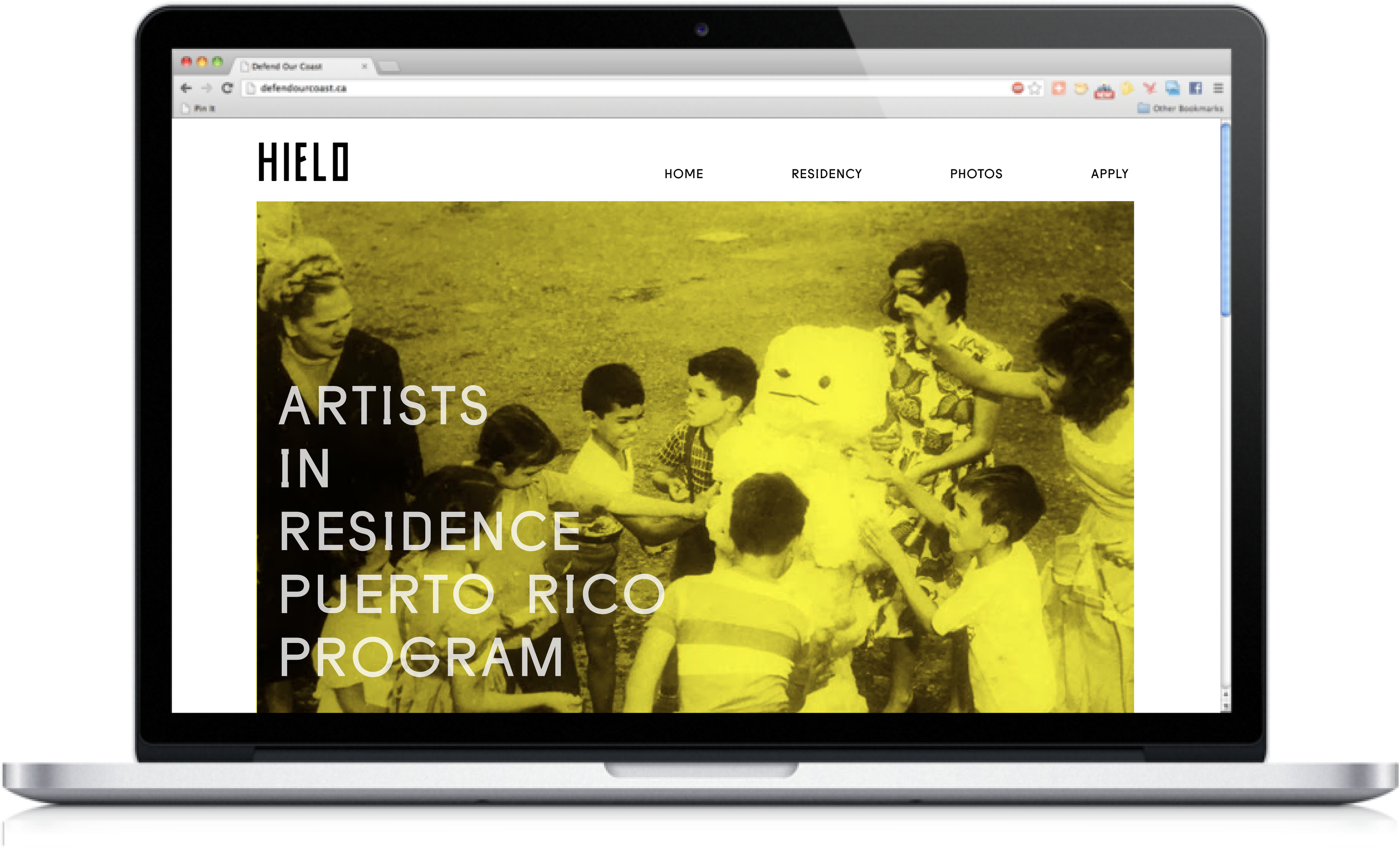 Typographic Logo Designed For Hielo's Artist In Residence - Doña Fela Trajo Nieve (3500x2198), Png Download