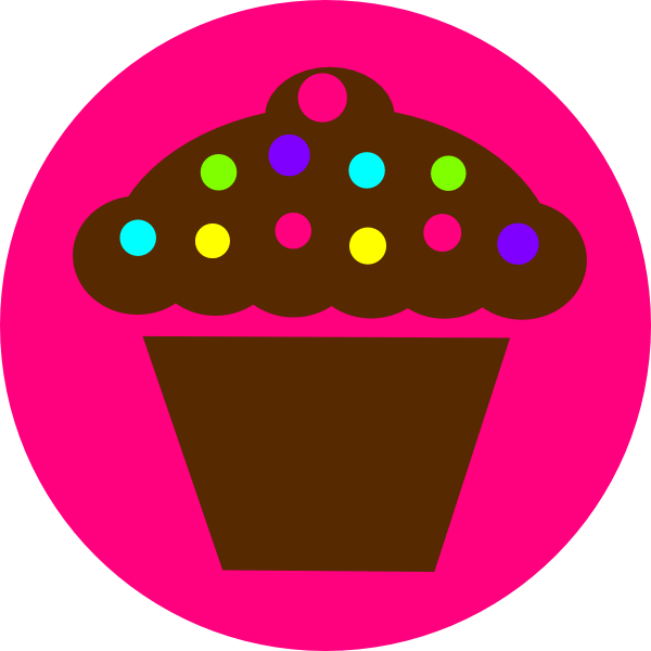 Cupcake Clip Art At Clipart Library - Animated Cupcake (600x600), Png Download