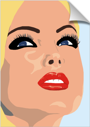 Comic Girl Blonde (674x516), Png Download