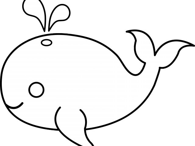 Fish Outlines - Fish White Clipart (640x480), Png Download