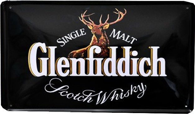 Vintage Sign Glenfiddich Deer - Reindeer (800x800), Png Download