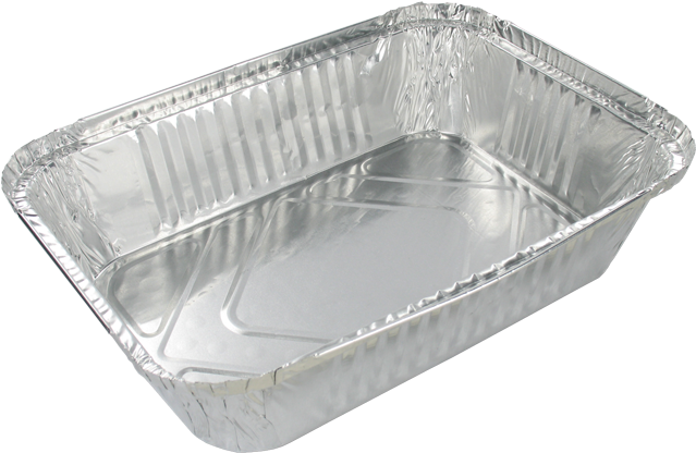 Container, Aluminum , 2000ml, 264x194x67mm, Aluminum - Bread Pan (640x640), Png Download