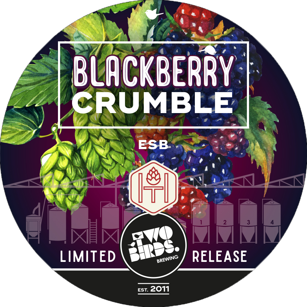 Blackberry Crumble - Two Birds Brewing (980x980), Png Download