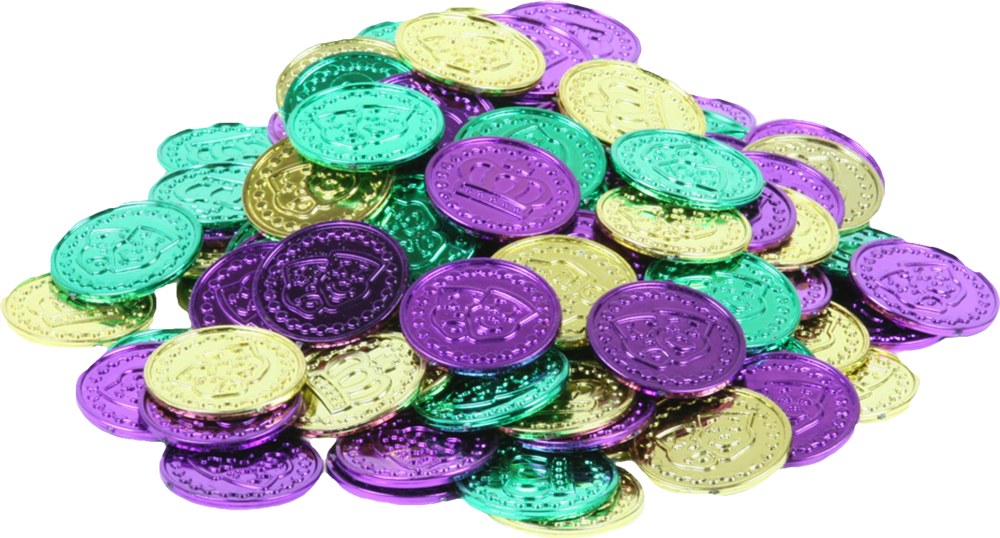 Mardi Gras Beads Png (1000x538), Png Download