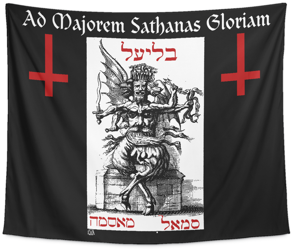 Ad Majorem Satanae Gloriam Orthodox Satanist Tapestry - Cavus Fester And Putrefy (1024x1024), Png Download